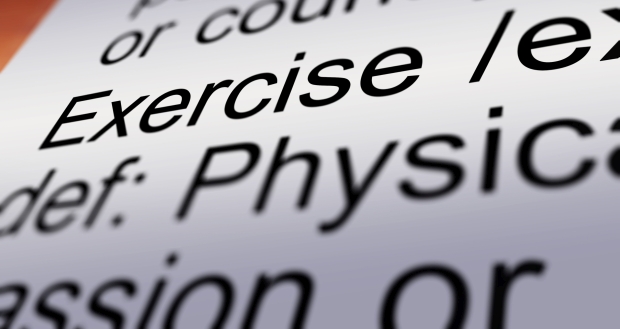 Exercise Definition Closeup Shows Fitness Activity And Working Out